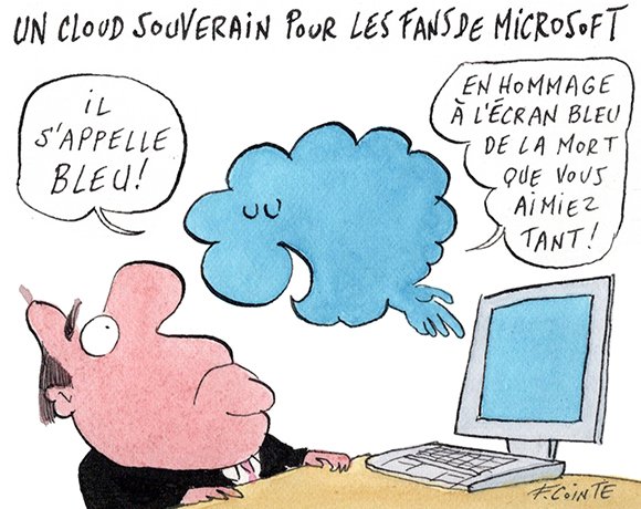 Dessin: Le cloud Bleu est là
